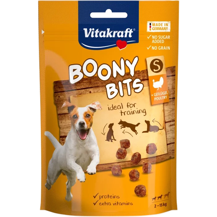 Vitakraft ® Boony Bits "S" ДРЕБНИ ХАПКИ ЗА КУЧЕТА от 2 до 15 кг - идеални при тренировка - Zoo-PetShop