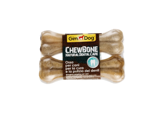 GimDog Chewbone 2 бр, 11,25 см - Кокал за кучета за естествена дентална грижа 2 бр, 11,25 см - Zoo-PetShop