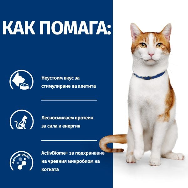 PRESCRIPTION DIET ON-CARE – СУХА ЛЕЧЕБНА ХРАНА ЗА КОТКИ, СТРАДАЩИ ОТ ТЕЖКИ ЗАБОЛЯВАНИЯ, С ПИЛЕШКО - Zoo-PetShop