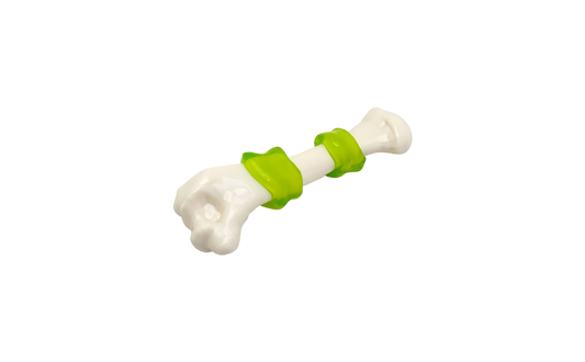 GimDog® INTERACTIVE-BONES – Играчка за кучета с беконов аромат, 17.8 см, издръжлива, за дъвчене и почистване на зъбите. - Zoo-PetShop
