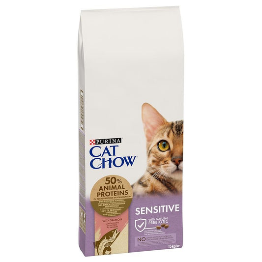 Cat Chow Special Care Sensitive със сьомга - Zoo-PetShop