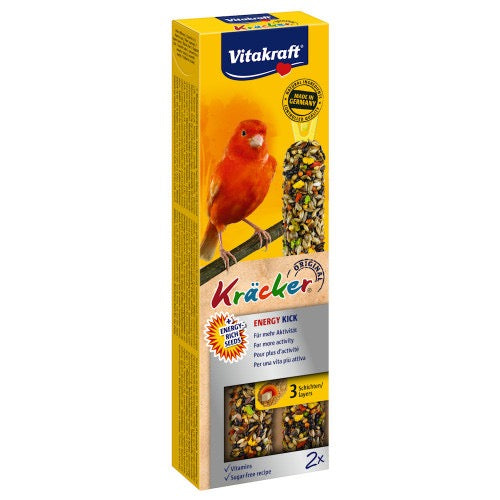 Vitakraft ® Kräcker ® ENERGY KICK - Оригинален Крекер на Витакрафт „ГРИЖА за ОПЕРЕНИЕТО, + Methionin, 2бр.