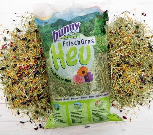FreshGrass Hay Blossoms – Сено от свежа трева с цветове на растения - Zoo-PetShop