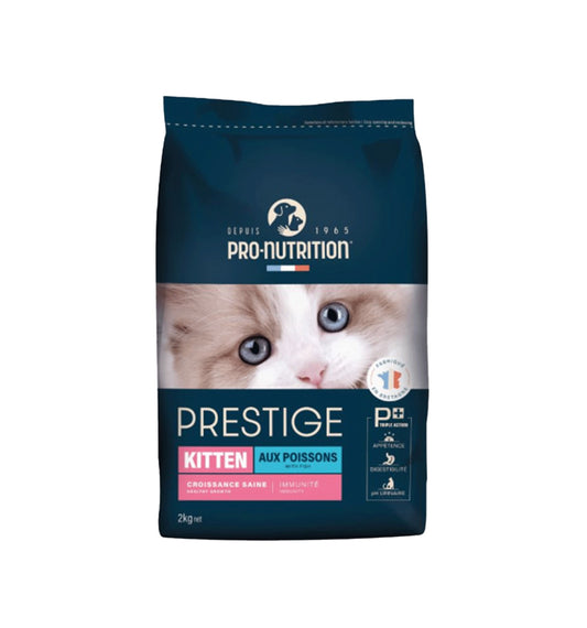 PRESTIGE CAT KITTEN с риба 2 kg – храна за котенца, бременни и кърмещи котки, и кастрирани котенца. - Zoo-PetShop