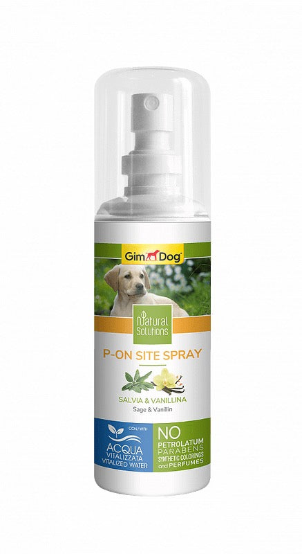 P-On Site Spray 100 мл – Привличащ спрей за уриниране с градински чай и ванилин. GimDog Natural Solutions. - Zoo-PetShop