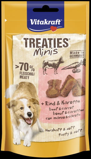 Treaties® Minis Beef & Carrot - СОЧНИ, МЕКИ ХАПКИ ЗА КУЧЕТА с ГОВЕЖДО и МОРКОВИ, Vitakraft - Zoo-PetShop