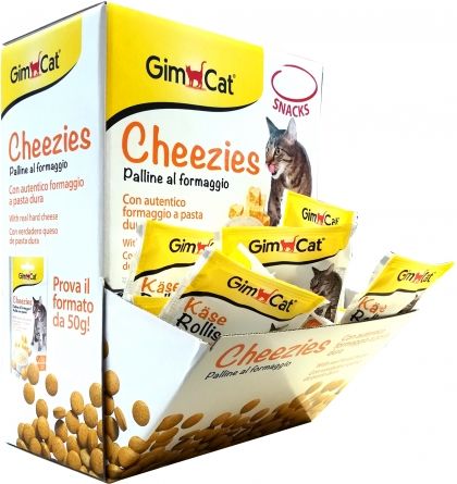 Бонбони със СИРЕНЕ 10 г - 10 g GimCat CHEEZIES; Таблетки със сирене от Гимборн, Германия - Zoo-PetShop