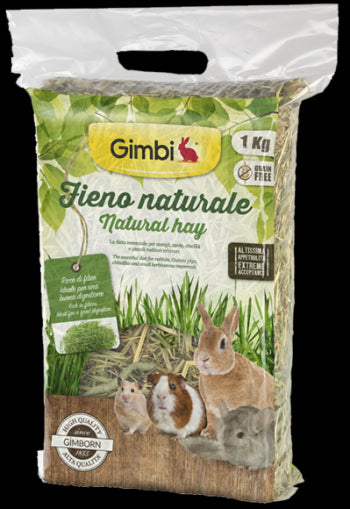 Gimbi Натурално сено за гризачи, 1 кг - Zoo-PetShop