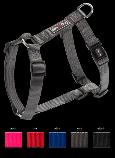 GimDog найлонов нагръдник за кучета Harlem, с H-форма, размер - в различни цветове - Zoo-PetShop