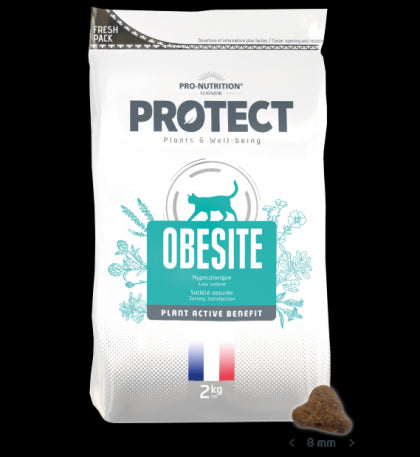 Pro-Nutrition Flatazor PROTECT CAT Obesite 2 kg - Диетична храна за котки с наднормено тегло; ниска калоричност и високо съдържание на животински протеини (69%). - Zoo-PetShop