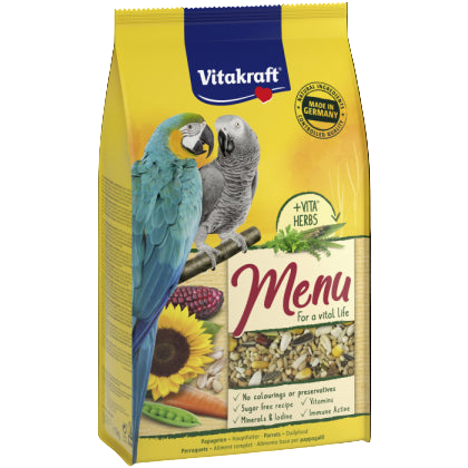 МЕНЮ ЗА ГОЛЯМ ПАПАГАЛ, + VITA®HERBS*, Vitakraft