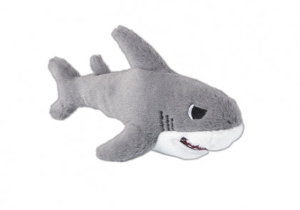 GimCat Играчка за котка SHARKS, плюшена акула с пищялка, сив цвят - Zoo-PetShop