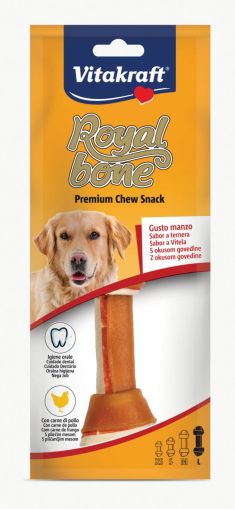 Royal bone® КОКАЛ ЗА ДЪВЧЕНЕ с вкус на говеждо, размер "L" 1 бр., с пилешко месо - Zoo-PetShop