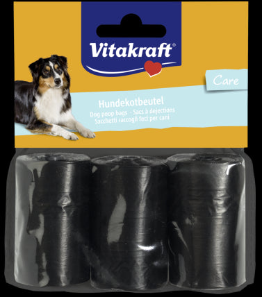Vitakraft® Care ЧЕРНИ ТОРБИЧКИ ЗА КУЧЕШКИ ИЗПРАЖНЕНИЯ – 3 х 20 бр. - Zoo-PetShop