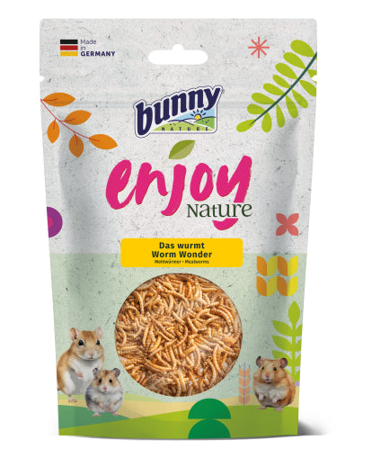 Bunny Nature Worm Wonder - Брашнени червеи 60 г - Mealworms 60 g - Zoo-PetShop