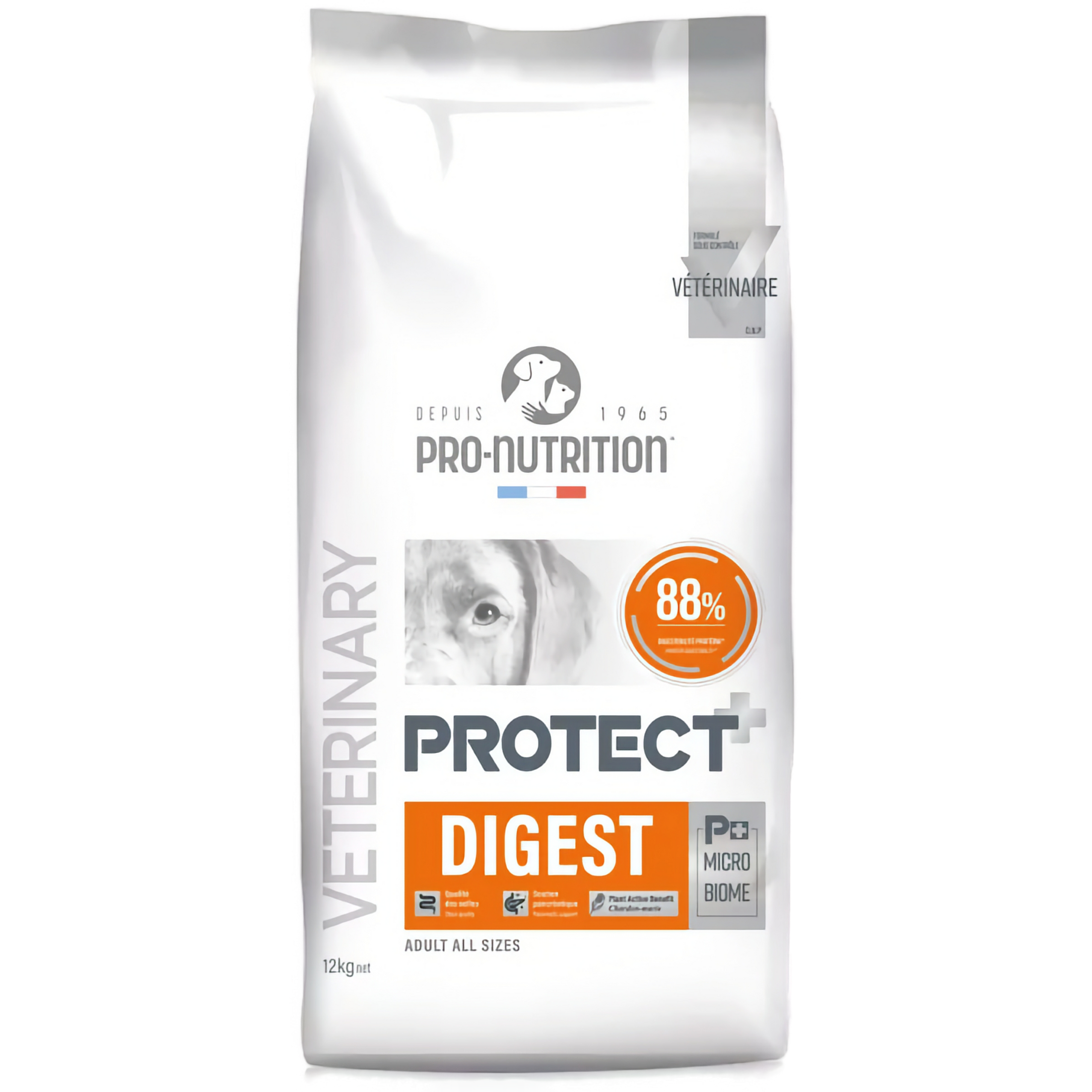 Pro-Nutrition Flatazor PROTECT DOG Digest 12 кг – храна за кучета с храносмилателни проблеми, 73% животински протеини. - Zoo-PetShop