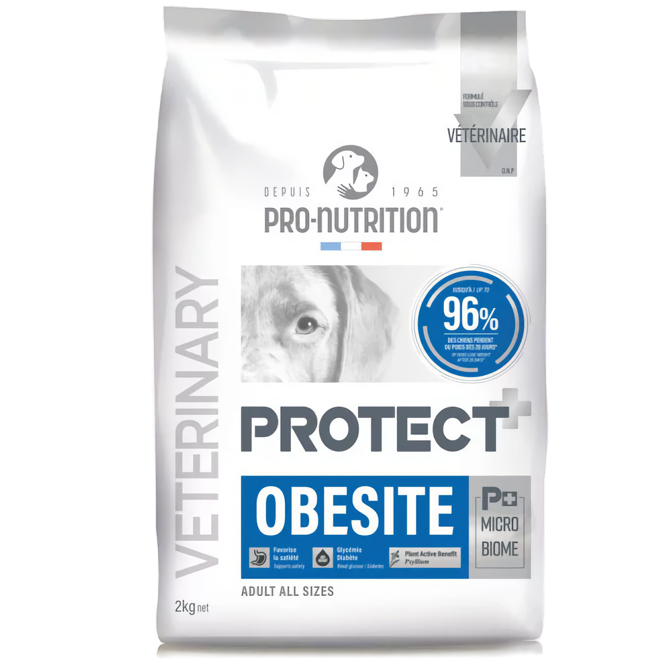 Pro-Nutrition Flatazor Protect Dog Obesite, 2 кг – храна за кучета с наднормено тегло, 96% животински протеини. - Zoo-PetShop