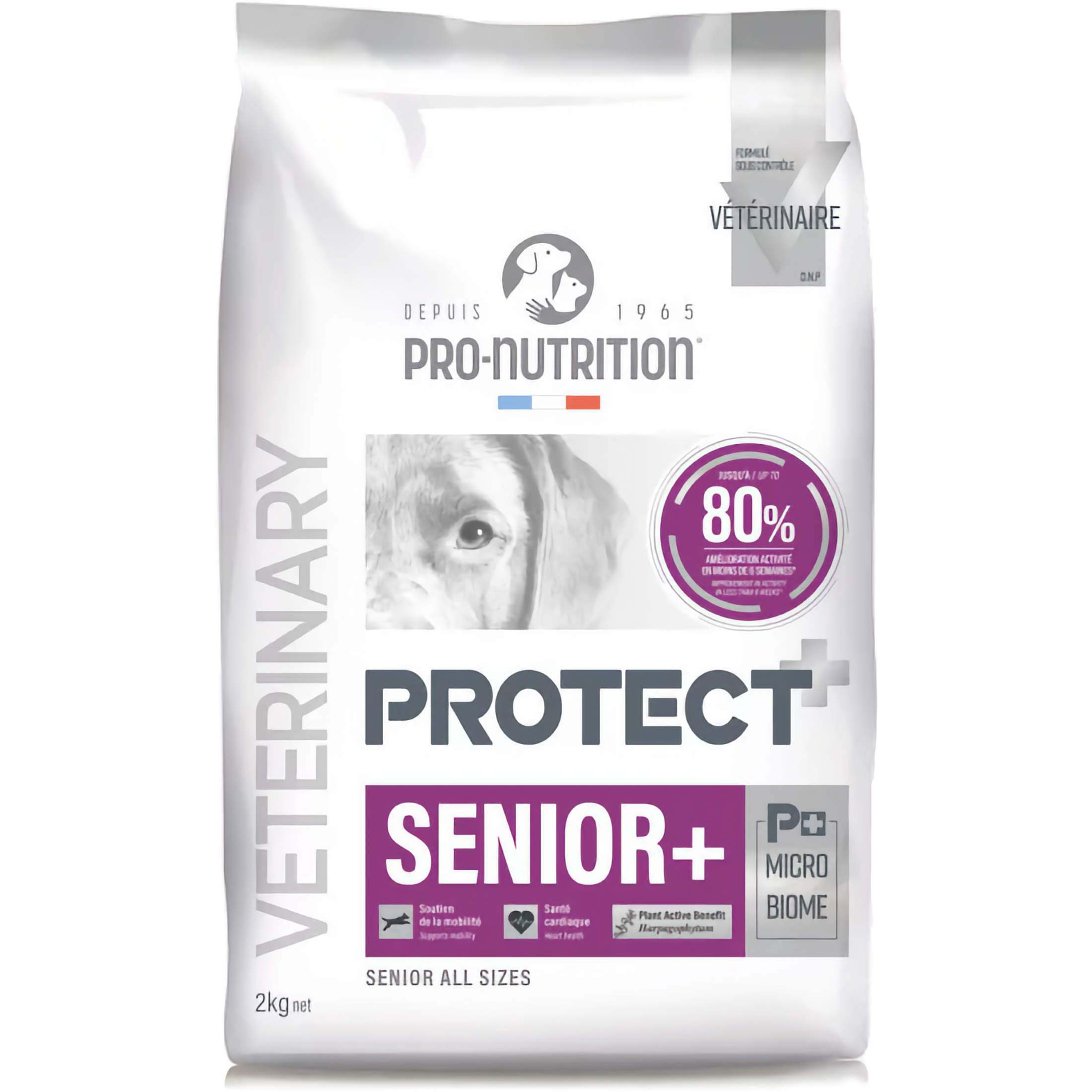 Pro-Nutrition Flatazor Protect Dog "Senior+", 2 кг – храна за възрастни кучета, 69% животински протеини. - Zoo-PetShop
