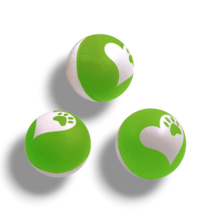 GimDog TOY BALLLLLS Играчка за куче и котка от порест каучук 72 mm, разл. цветове - 1 бр. - Zoo-PetShop