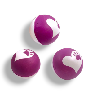 GimDog TOY BALLLLLS Играчка за куче и котка от порест каучук 72 mm, разл. цветове - 1 бр. - Zoo-PetShop