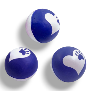 GimDog TOY BALLLLLS Играчка за куче и котка от порест каучук 72 mm, разл. цветове - 1 бр. - Zoo-PetShop