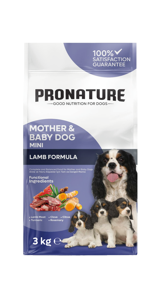 Pronature Mother & Baby Dog – Super Premium Formula ! Агнешка Формула (3 кг – 12 кг)