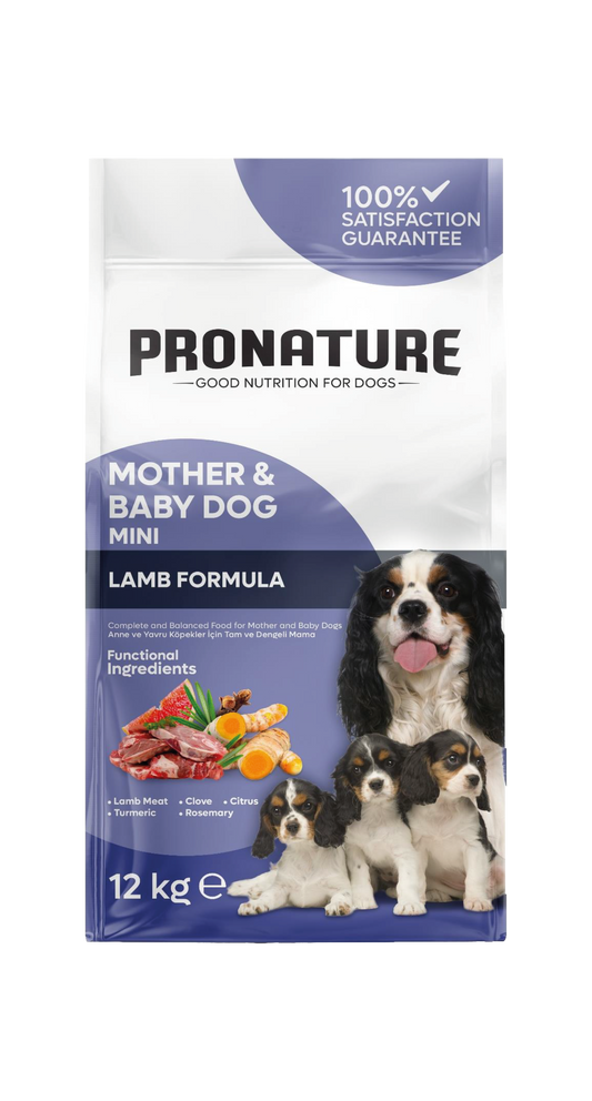 Pronature Mother & Baby Dog – Super Premium Formula ! Агнешка Формула (3 кг – 12 кг)