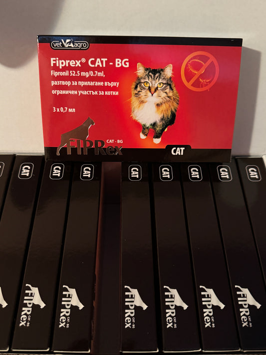 Fiprex , Фипрекс - капки с ФИПРОНИЛ против бълхи и кърлежи за котки !