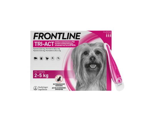 FRONTLINE
TRI-ACT® ЗА КУЧЕТА 2-5 кг