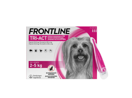 FRONTLINE
TRI-ACT® ЗА КУЧЕТА 2-5 кг