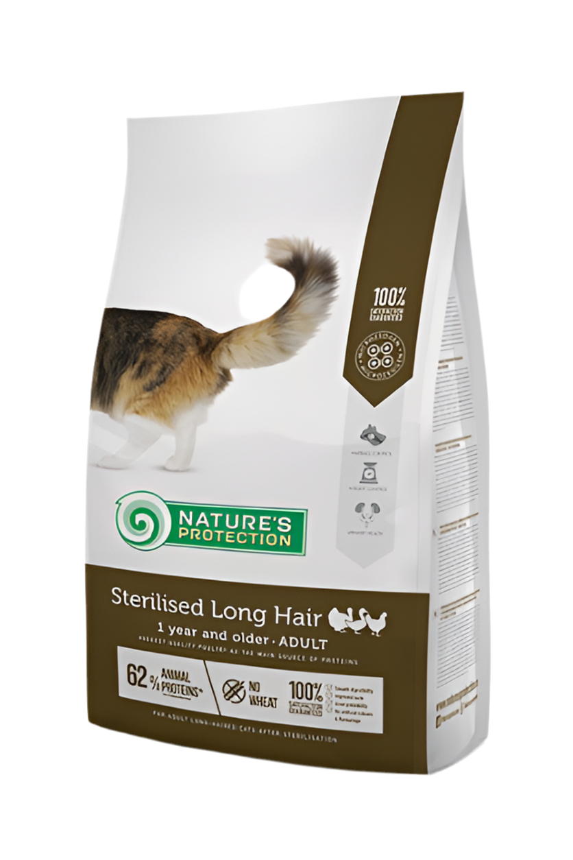 Nature’s Protection Long Hair Sterilised – Контрол на теглото и грижа за козината! ✨