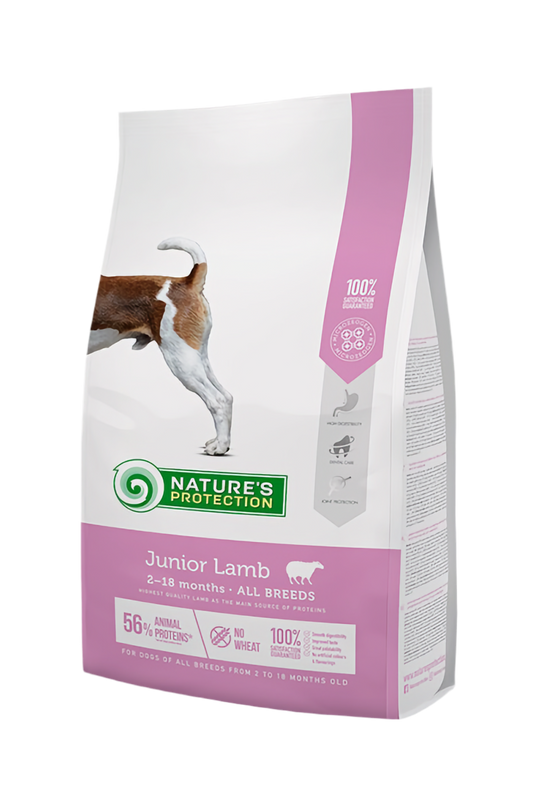 Nature’s Protection Junior Lamb – Специална грижа за здрав растеж 🐶