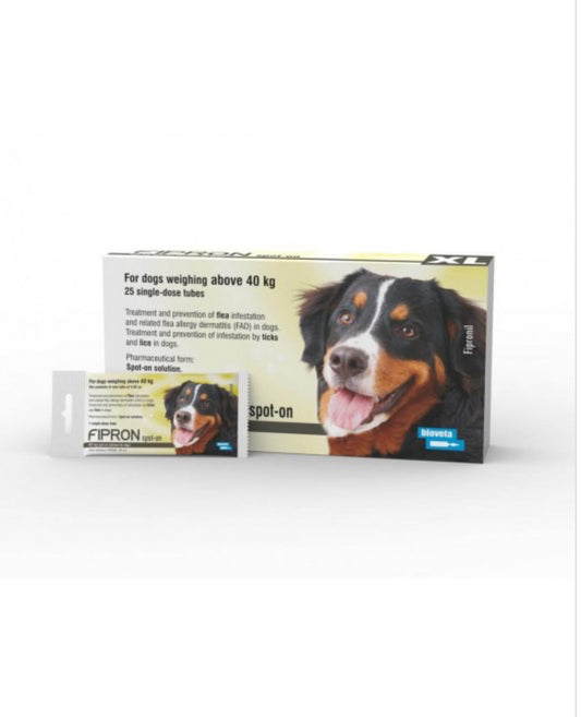FIPRON SPOT-ON DOG - ПИПЕТА С ФИПРОНИЛ ПРОТИВ КЪРЛЕЖИ И БЪЛХИ ЗА КУЧЕТА ОТ 40 ДО 60 КГ