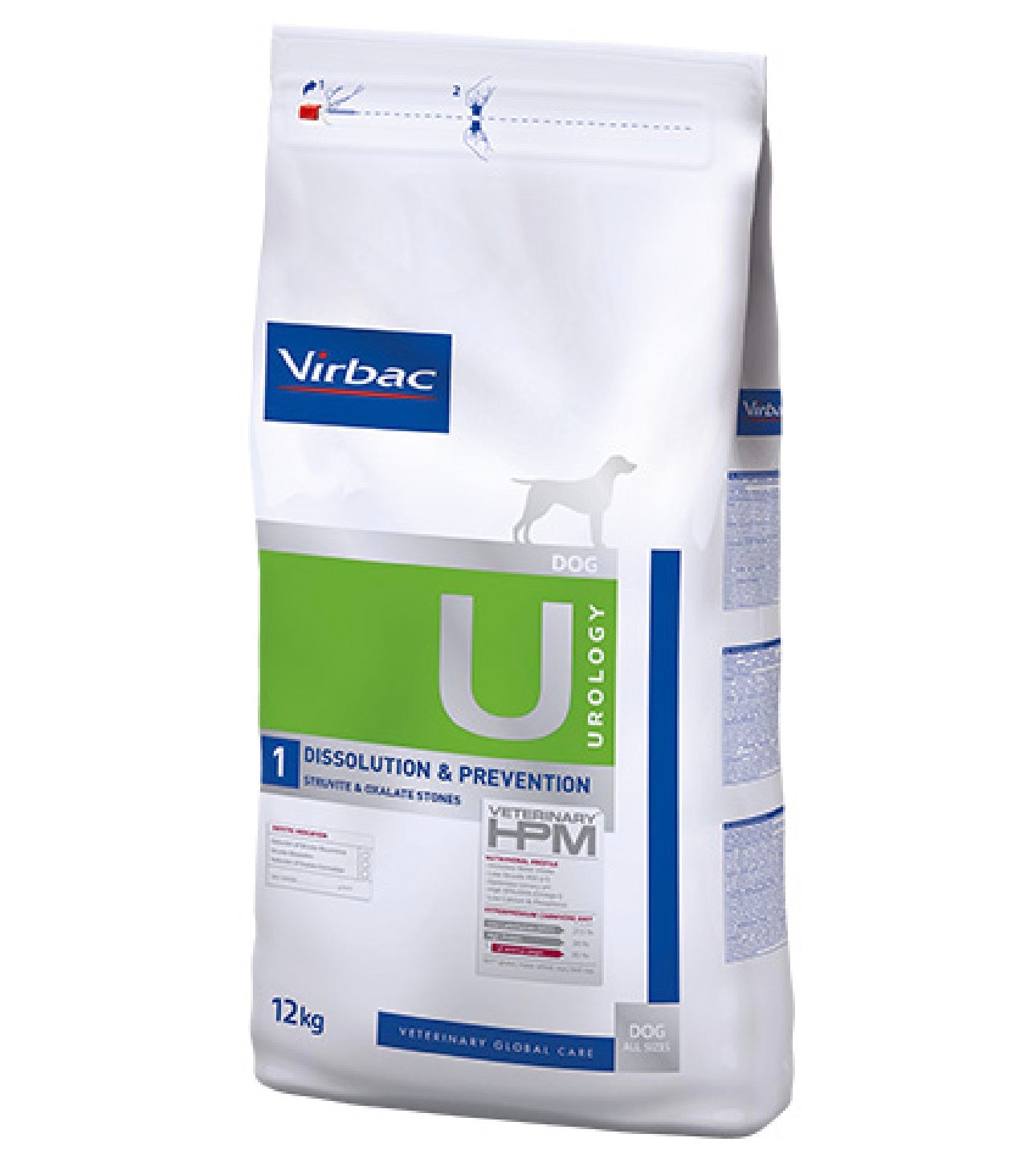 Virbac Veterinary HPM Urology Dissolution & Prevention U1 – Уринарна храна за кучета - за кучета - Zoo-PetShop