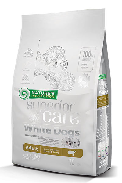 Nature’s Protection White Dogs Lamb Adult Small and Mini Breeds