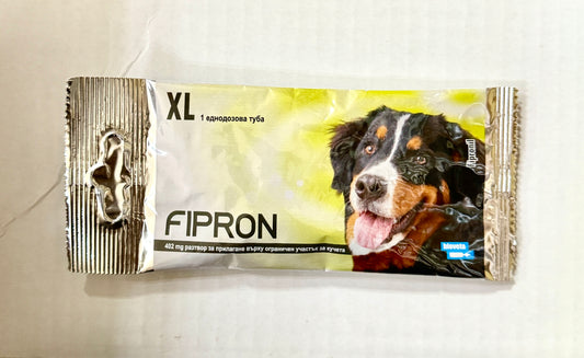 FIPRON SPOT-ON DOG - ПИПЕТА С ФИПРОНИЛ ПРОТИВ КЪРЛЕЖИ И БЪЛХИ ЗА КУЧЕТА ОТ 40 ДО 60 КГ