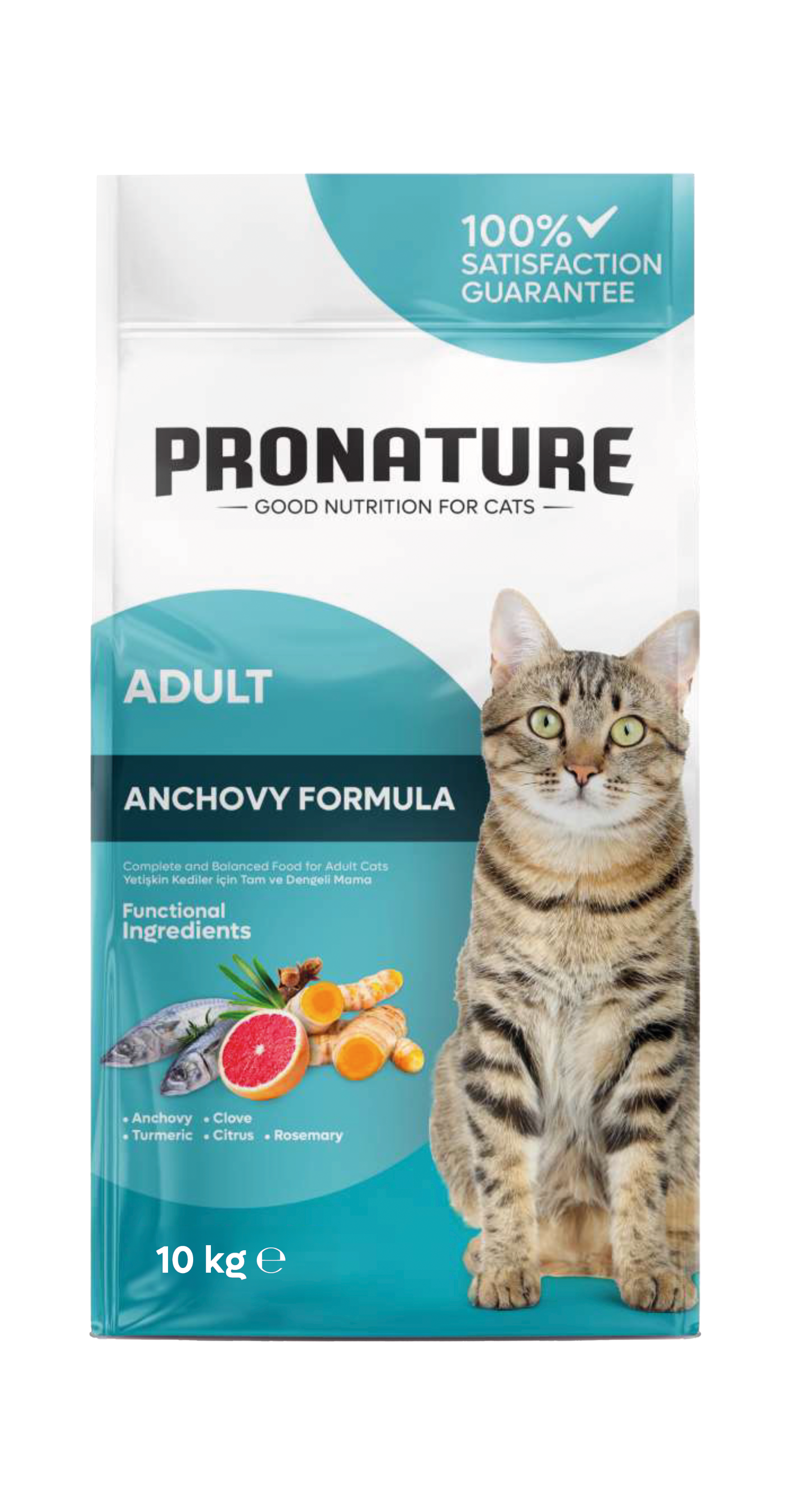 PRONATURE DAILY PROTECT – Super Premium Formula ! ХРАНА С АНШОА ЗА ВЪЗРАСТНИ КОТКИ (1,5 – 10 КГ)