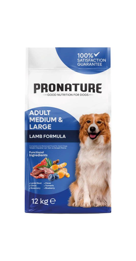 Pronature Daily Protect Adult Dog – Super Premium Formula Агнешко & Ориз 12 кг 🍖🍚 Формулирана специално за средни и едри породи – за дълъг, активен и здравословен живот! 💪