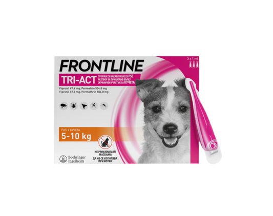 FRONTLINE
TRI-ACT® ЗА КУЧЕТА 5-10 кг