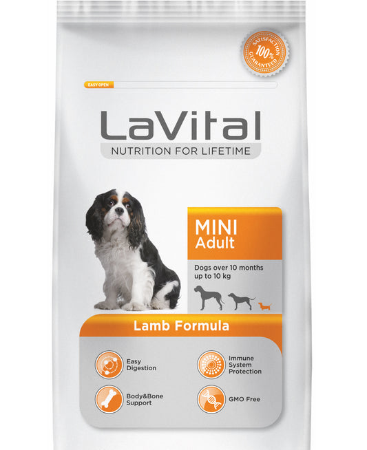 LA VITAL Пълноценна храна за подрастващи кучета от малки породи с АГНЕ 1.5 кг