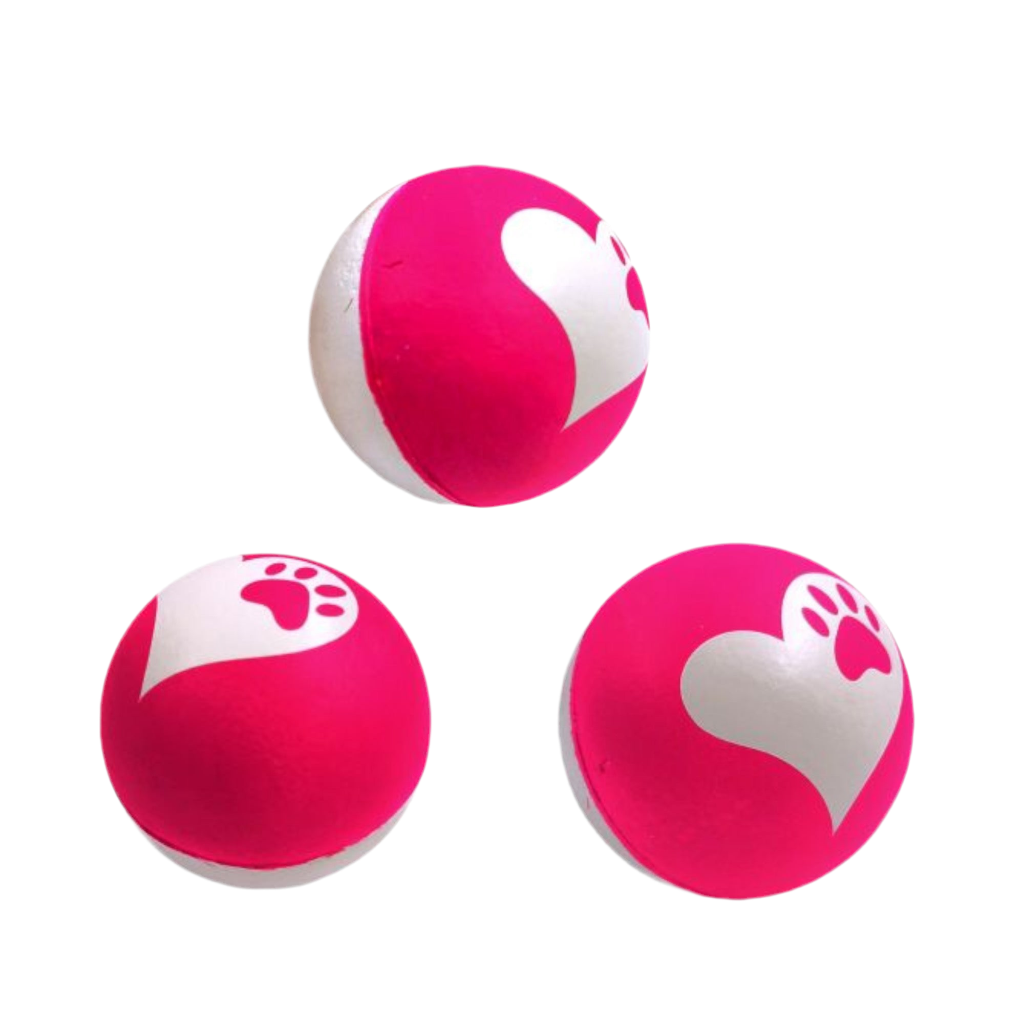GimDog TOY BALLLLLS Играчка за куче и котка от порест каучук 72 mm, разл. цветове - 1 бр. - Zoo-PetShop