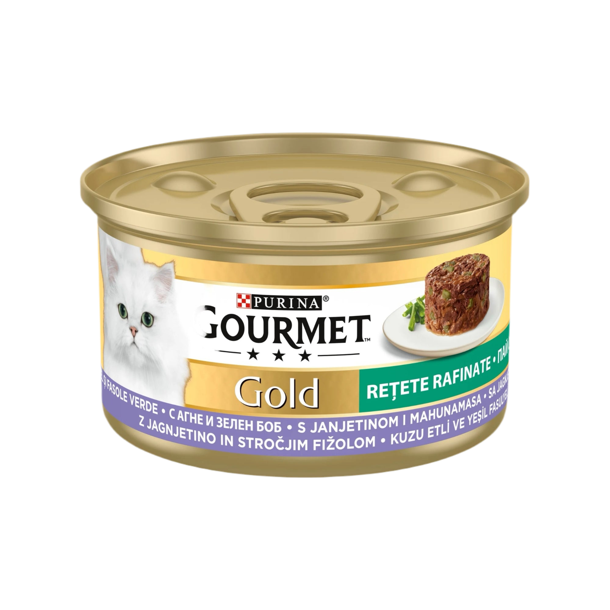 GOURMET® GOLD Мека храна с агнешко и фасул за котки