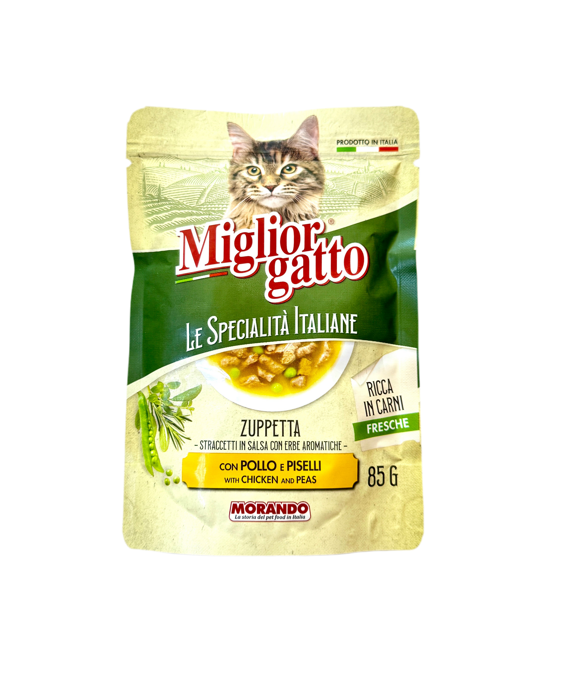 Miglior gatto, Le specialita italiane - Пауч за котки с пиле и грах