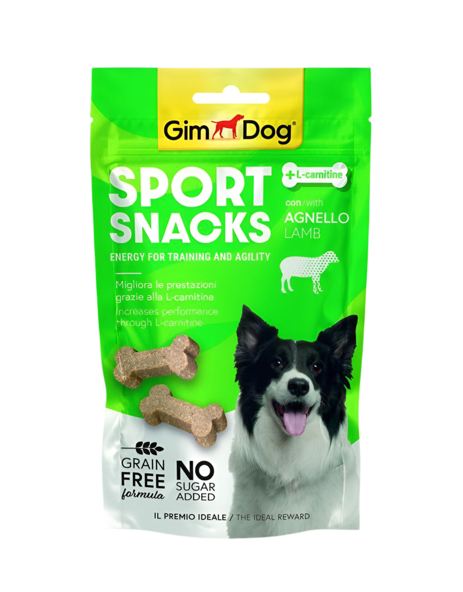 GimDog Sport Snacks – Мини кокалчета с агнешко 150 г. Лакомство за кучета с L-карнитин. - Zoo-PetShop