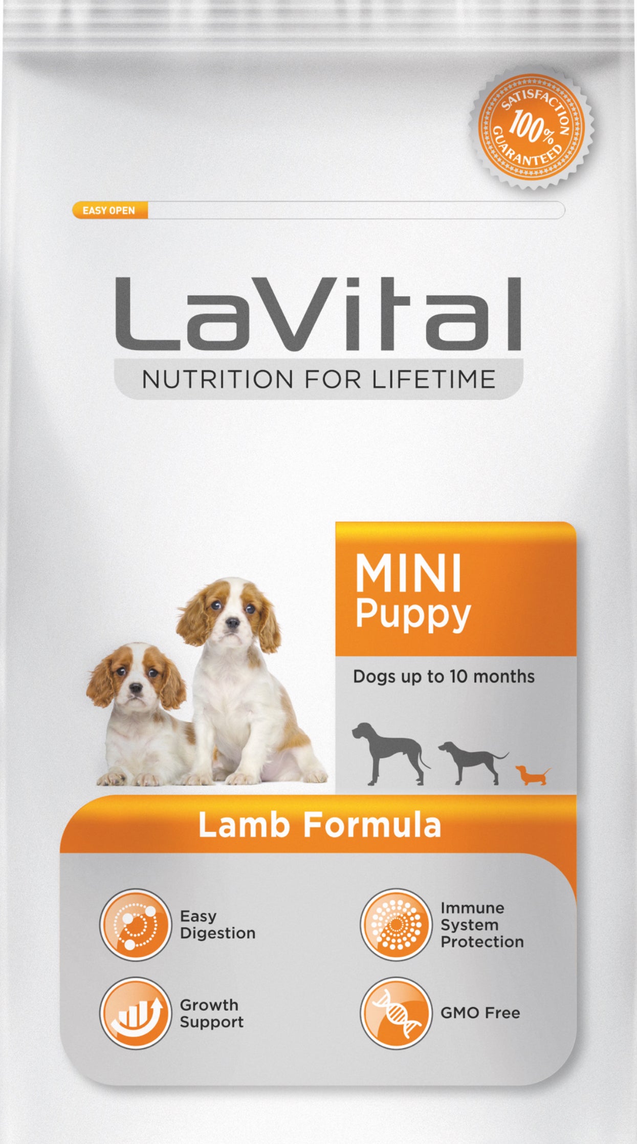 LA VITAL Пълноценна храна за подрастващи кучета от малки породи с АГНЕ 1.5 кг