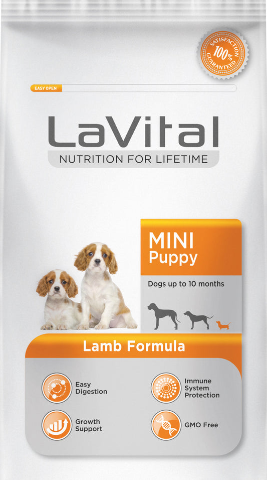 LA VITAL Пълноценна храна за подрастващи кучета от малки породи с АГНЕ 1.5 кг