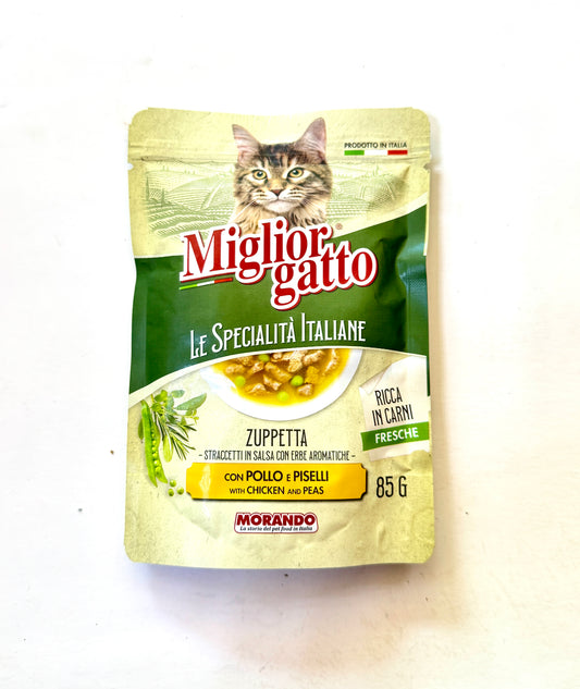 Miglior gatto, Le specialita italiane - Пауч за котки с пиле и грах