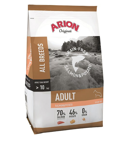 ARION ORIGINAL ADULT ALL BREEDS GRAIN FREE SALMONPOTATO 12КГ.