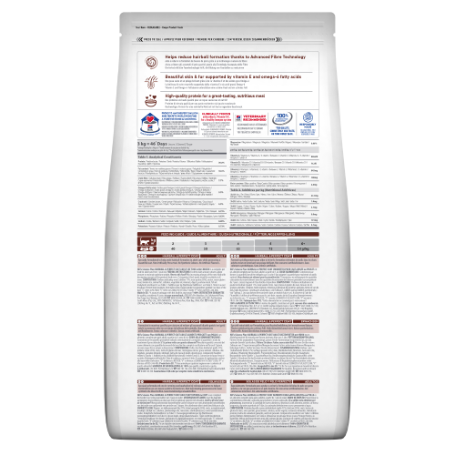 HILL’S SCIENCE PLAN ADULT HAIRBALL & PERFECT COAT – СУХА ХРАНА ЗА КОТКИ (1-6 Г.), ПРОТИВ КОСМЕНИ ТОПКИ И ЗА КРАСИВА КОЗИНА, С ПИЛЕШКО - Zoo-PetShop