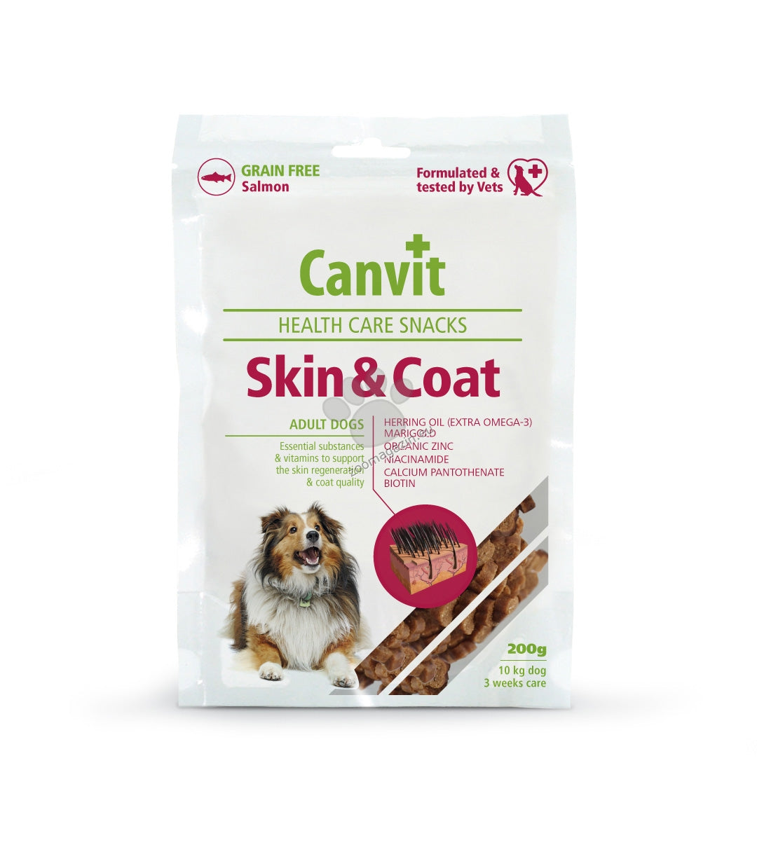 CANVIT SKIN&COAT ВКУСНО И ЗДРАВОСЛОВНО ЛАКОМСТВО ЗА КОЖА И КОЗИНА